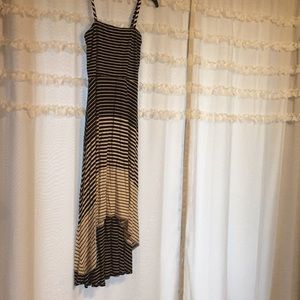 Striped Dress with Convertible Straps